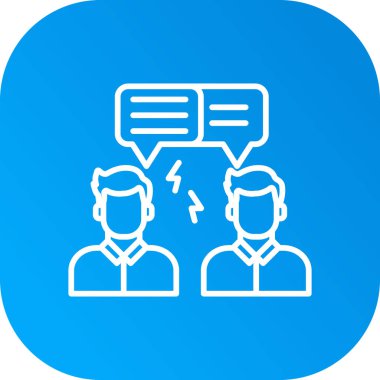 Sohbet simgesi, vektör çizimi