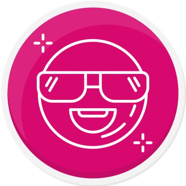 emoji. Web simgesi basit illüstrasyon