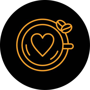 Kalp simgesinin vektör illüstrasyonu