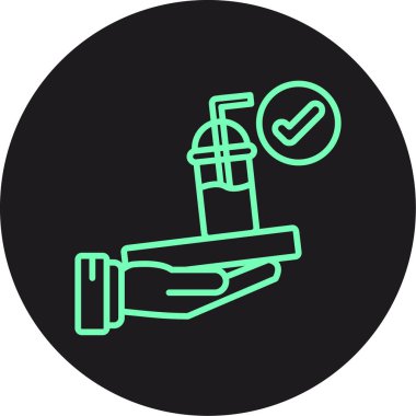 vektör tap simgesi, basit illüstrasyon