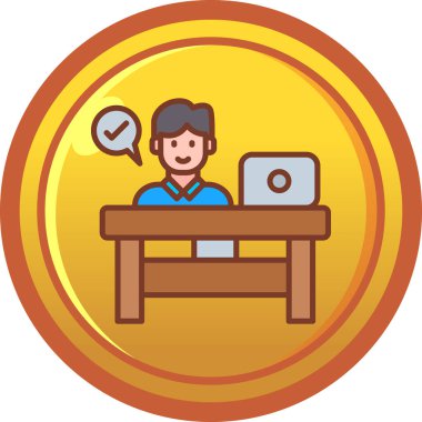 dizüstü bilgisayar simgesi, vektör illüstrasyonu