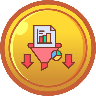 veri analiz çizelgesi simgesi, izometrik biçim