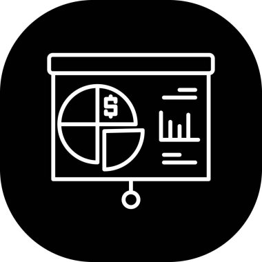 vektör lcd simgesi illüstrasyonu