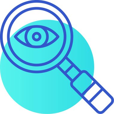 Göz taraması. Web simgesi