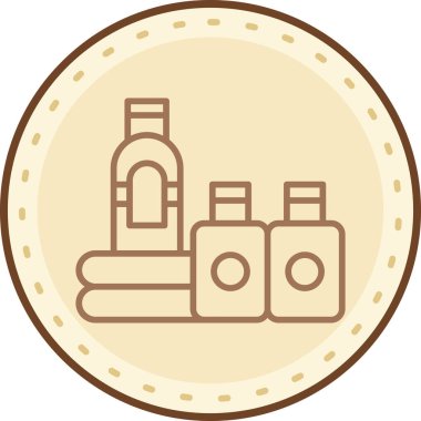 Şişe. Web simgesi basit illüstrasyon