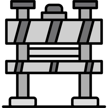 Yedek kulübesi Web simgesi basit illüstrasyon