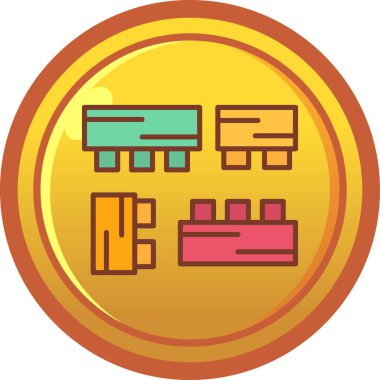 Oyun. Web simgesi vektör illüstrasyonu