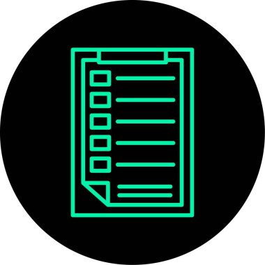 Belge simgesinin vektör illüstrasyonu