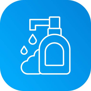 Bir şişe suyun vektör çizimi