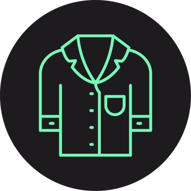 vektör ceketi düz biçim simgesi