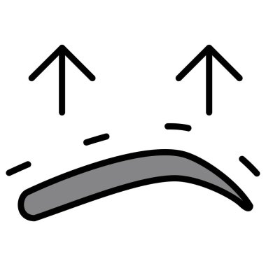 üzgün emoji yüz simgesi, özet vektörü