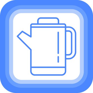 Bir fincan simgesinin vektör illüstrasyonu