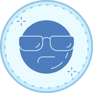 Üzgün bir yüzün vektör çizimi