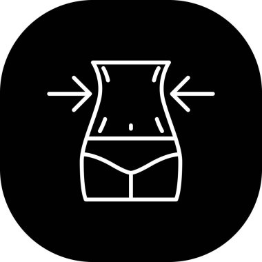 Güzellik ve moda simgesinin vektör çizimi