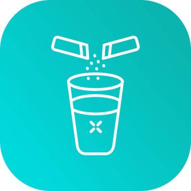 Beyaz arkaplanda yeşil çizgi su musluğu simgesi izole edildi. Beyaz daire düğmesi. vektör