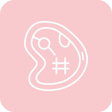 Bir b eksikliği simgesinin vektör çizimi