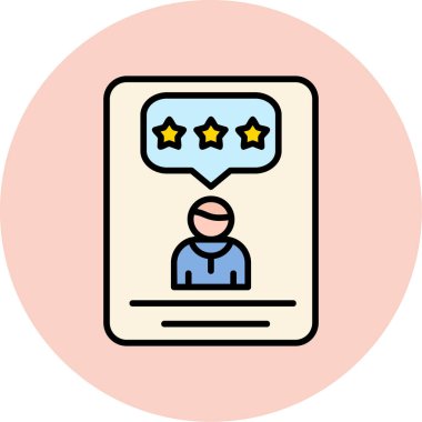 Geri besleme simgesi vektör illüstrasyonu