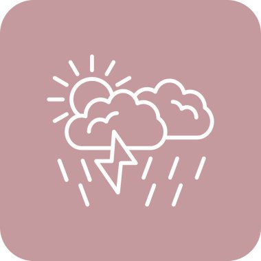 hava durumu web simgesi vektör illüstrasyonu