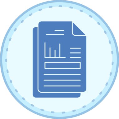 Belge simgesinin vektör illüstrasyonu