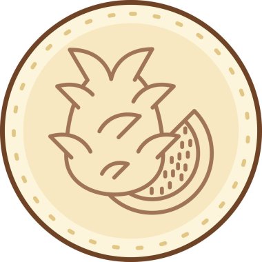 Çizgi film besin simgesinin vektör çizimi