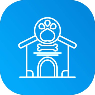 Bir ev simgesinin vektör illüstrasyonu