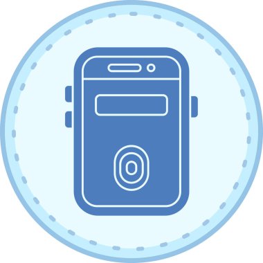 Akıllı telefon. Web simgesi basit illüstrasyon