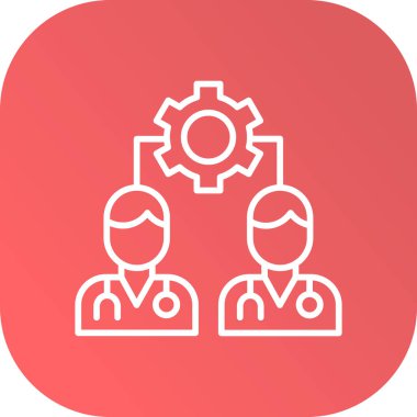 Vektör illüstrasyonu, takım çalışması simgesi