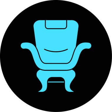 koltuk vektörü simgesi modern basit vektör illüstrasyonu