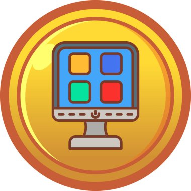 oyun simgesi vektör çizimi