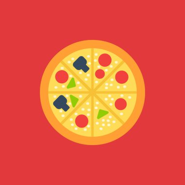 düz pizza tasarımı