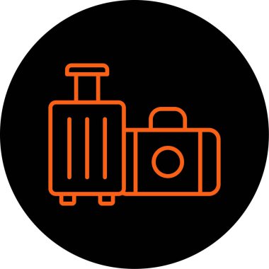 Projeniz için vektör bagaj simgesi