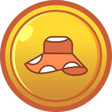 Mantar. Web simgesi basit illüstrasyon