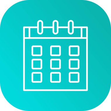 Takvim Simgesi Soyut Arka Gruplamada İzole Edildi