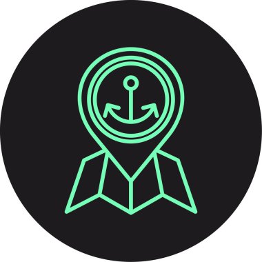 Pusula simgesi soyut arkaplan grubunda izole edildi