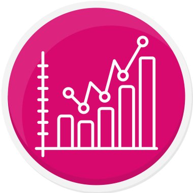 İş ve finans simgesinin vektör illüstrasyonu