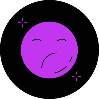 emoji. Web simgesi basit illüstrasyon