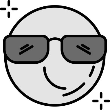 emoji. Web simgesi basit illüstrasyon