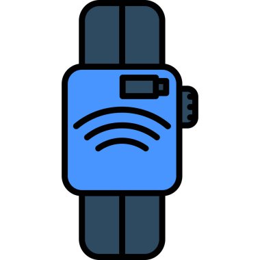 Usb flaş simgesi renk ana hatları vektörü