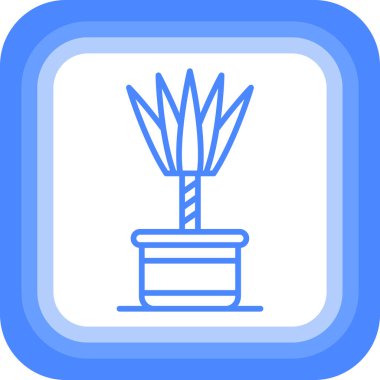 Bitki. Web simgesi basit illüstrasyon