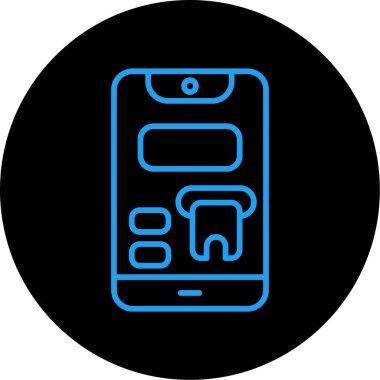 hareket eden telefon vektör çizim