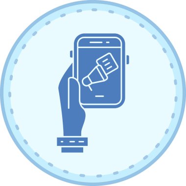 akıllı telefon el ele tutuşan mobil uygulama simgesi