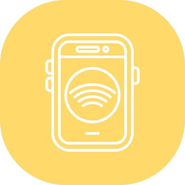 Cep telefonu simgesinin vektör illüstrasyonu