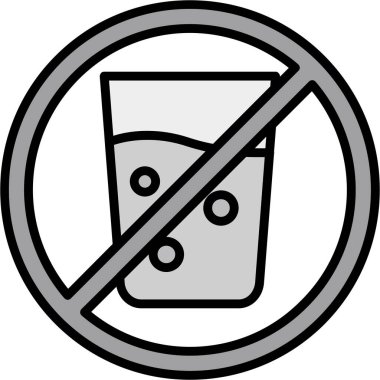 alkollü içecek simgesi ana hatlarıyla