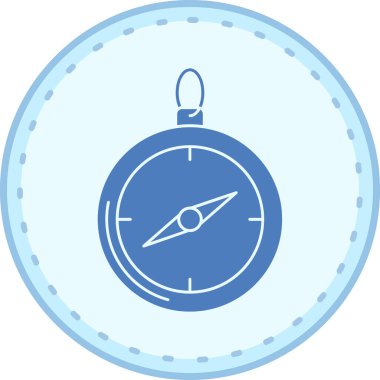 Pusula. Web simgesi basit tasarım