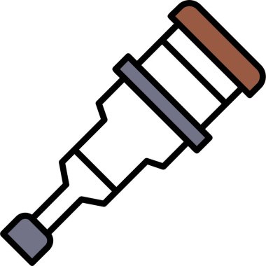 Şırınga web simgesi, basit vektör illüstrasyonu