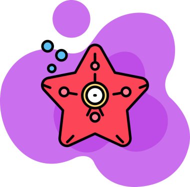 yıldız simgesi vektör illüstrasyonu