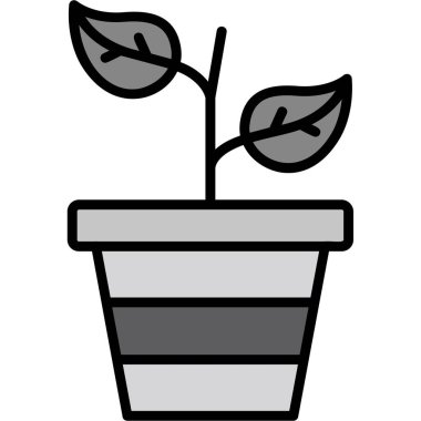 bitki simgesi vektör illüstrasyonu