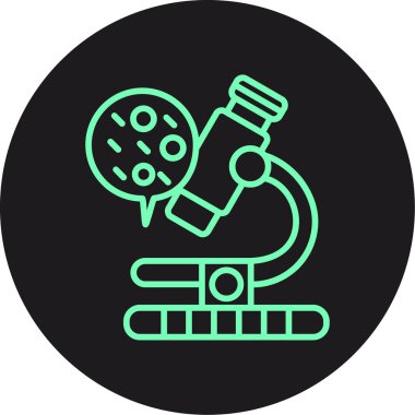 vektör mikroskop simgesi, vektör illüstrasyonu