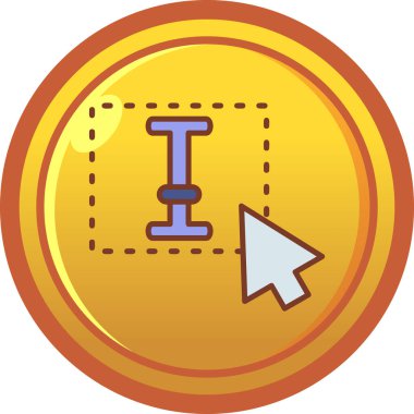 Bir çemberin simge vektör illüstrasyonu