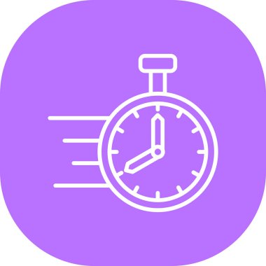 Alarm saati simgesi, vektör illüstrasyonu